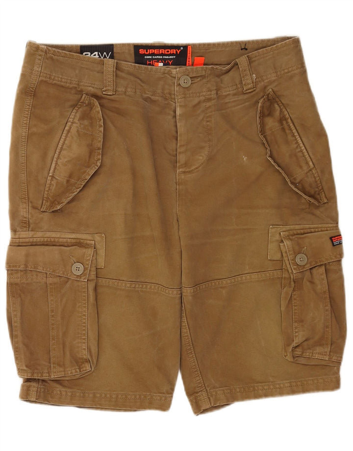 Pantaloni scurți cargo Superdry pentru bărbați W34, bumbac, bej, mari