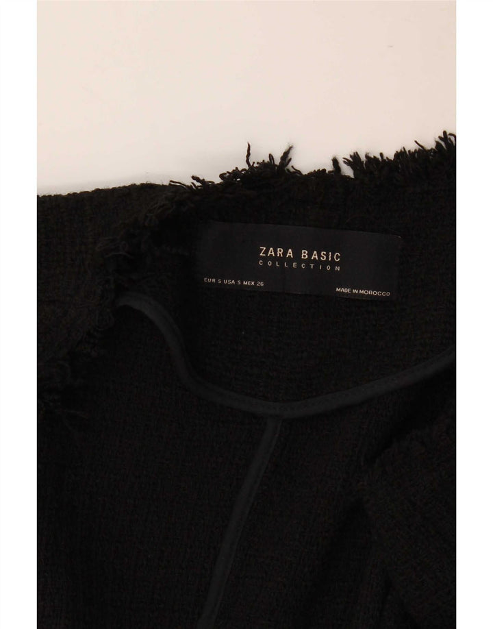 Jachetă Blazer deschisă pentru femei Zara UK 10 Small Black