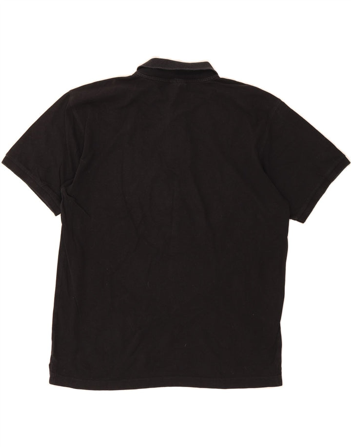 CHAMPION Mens Polo Shirt XL Black Cotton Vintage Champion and Second-Hand Champion from Messina Hembry 