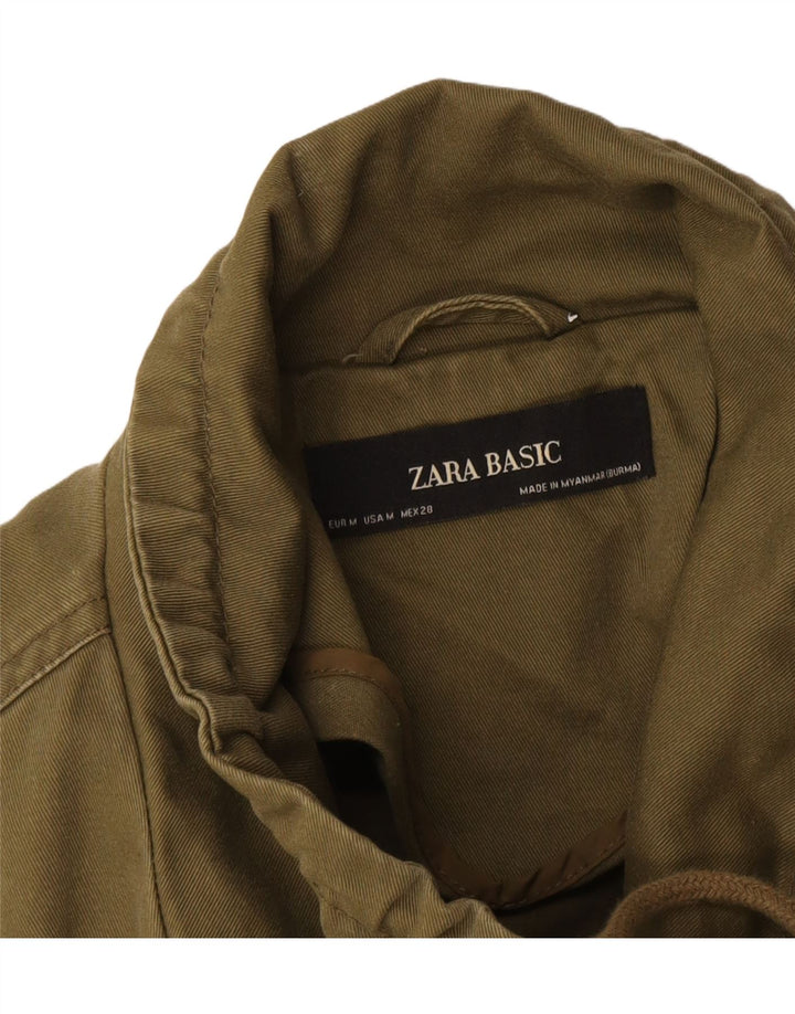 Jachetă Bomber oversized Crop pentru femei Zara UK 14 Medium Khaki