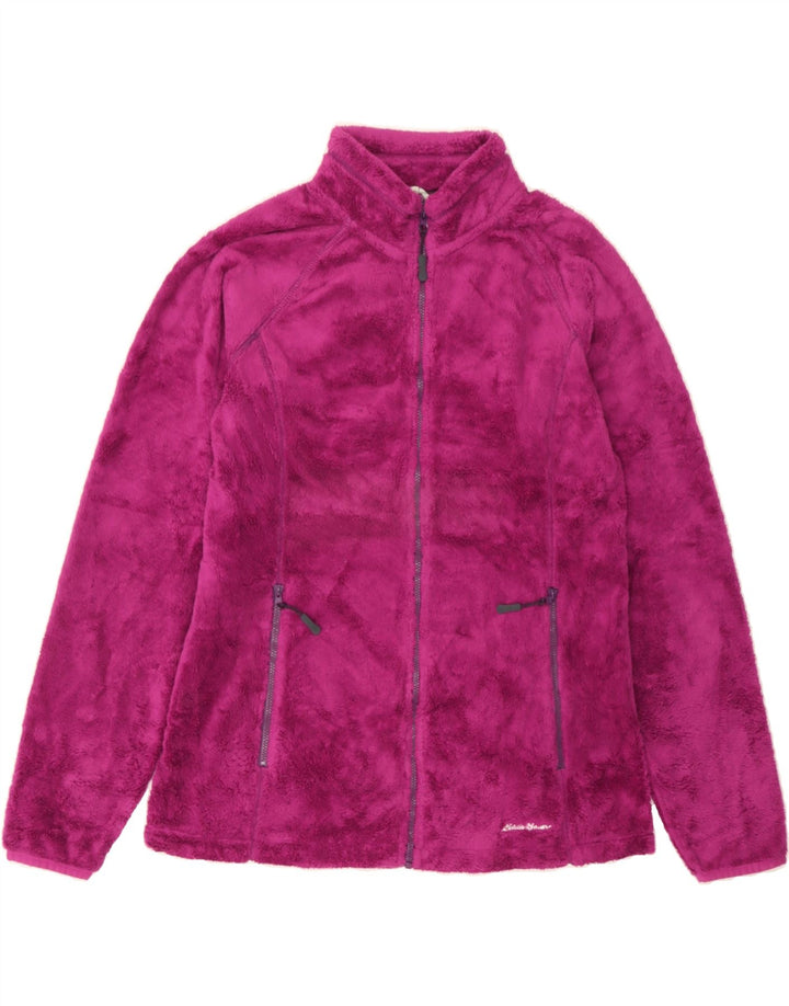 EDDIE BAUER Womens Fleece Jacket UK 14 Medium Pink Polyester Vintage Eddie Bauer and Second-Hand Eddie Bauer from Messina Hembry 