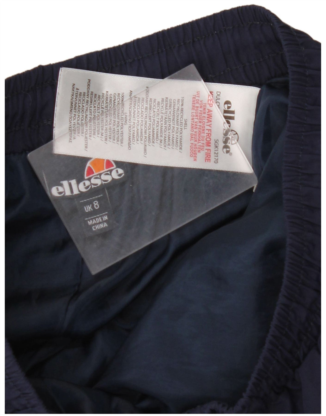 Pantaloni de trening pentru femei ELLESSE Pantaloni de jogging UK 8 Mici, bleumarin, color block