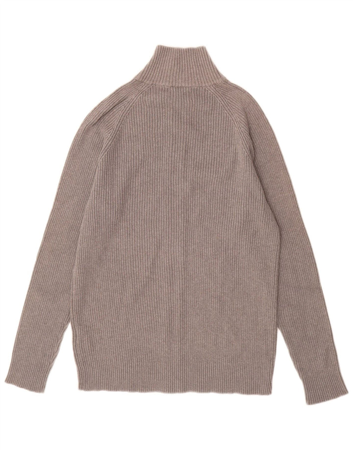 Pulover cardigan Jack & Jones pentru bărbați, bumbac gri mediu