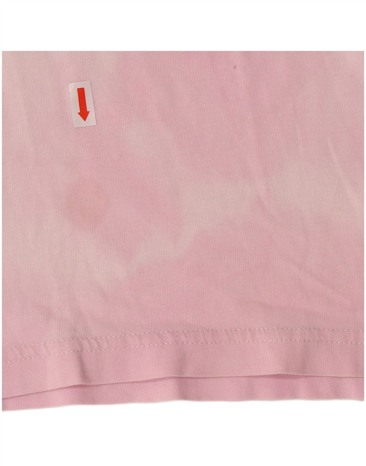 Tricou Gas pentru bărbați UK 14 Medium Pink Tie Dye Bumbac