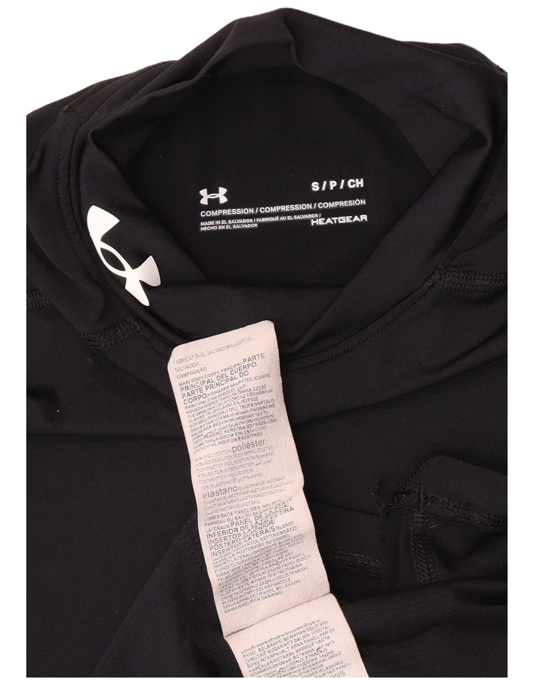 UNDER ARMOUR Top de compresie pentru femei cu mânecă lungă UK 8 Poliester negru mic