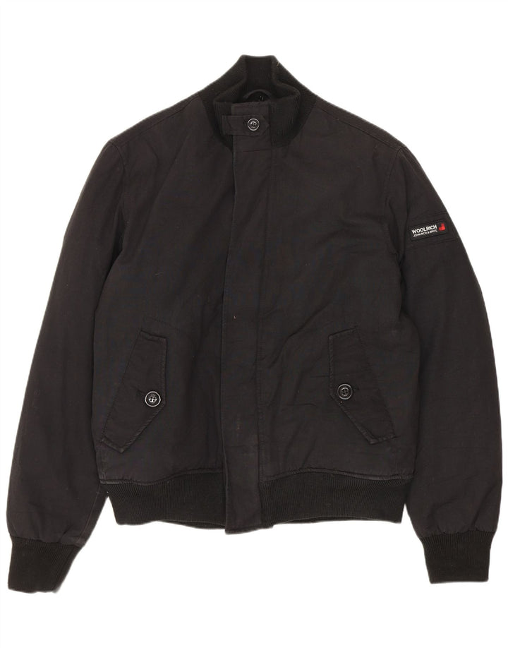 Jachetă Bomber Windbreaker pentru bărbați Woolrich UK 36 Poliester negru mic