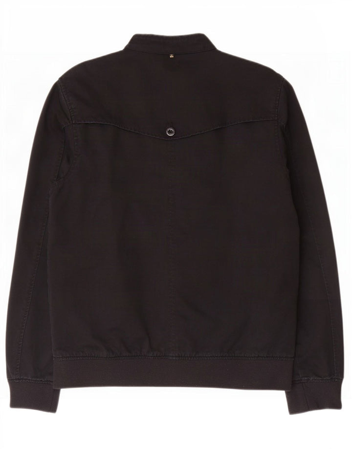 Jachetă Bomber Pretty Green pentru bărbați UK 40, mare, negru, bumbac