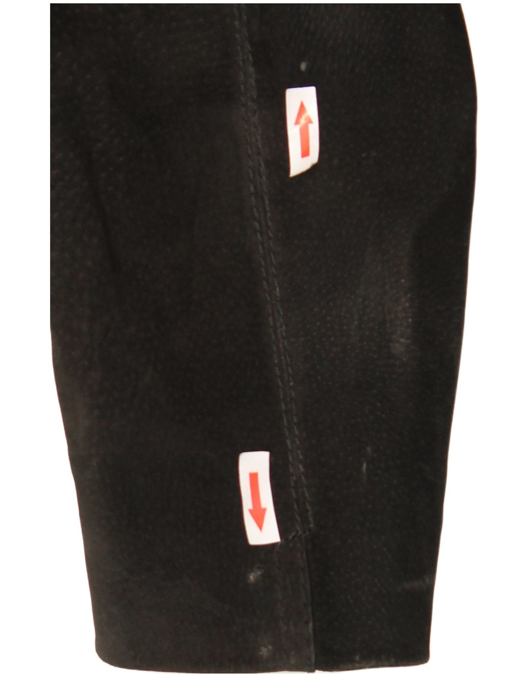 Blazer Vintage pentru bărbați cu 3 nasturi din piele intoarsa, UK 38 Medium Black