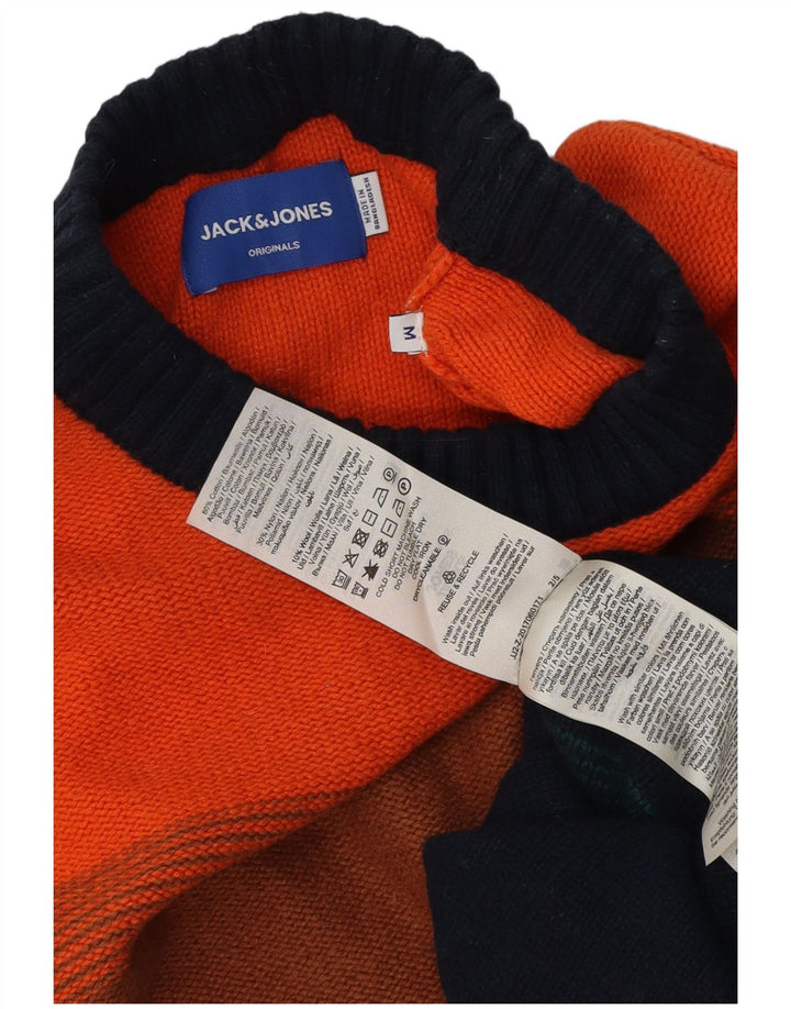 Pulover Jack & Jones pentru bărbați, cu gât crew, cu dungi medii, multicolore