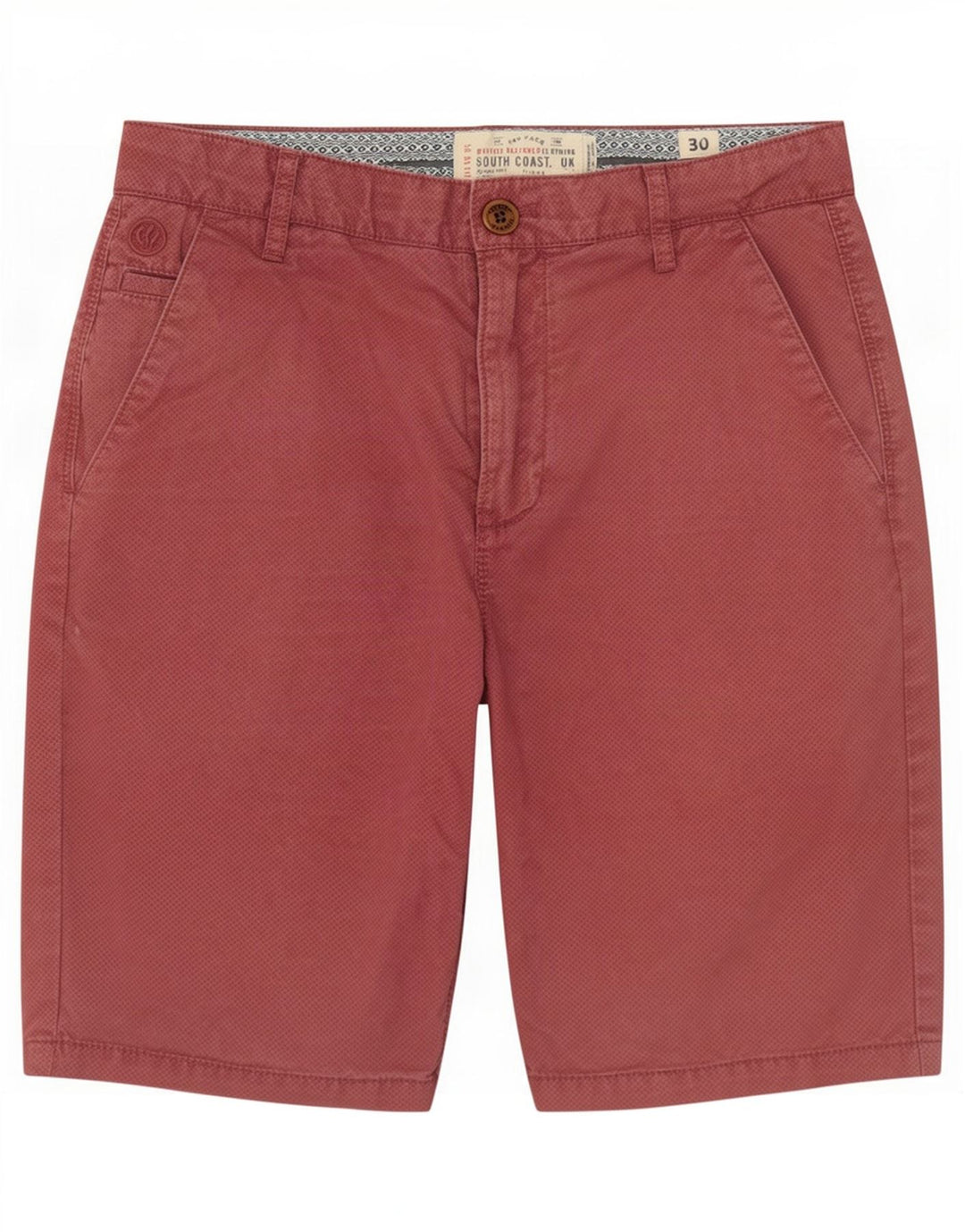 Pantaloni scurți chino pentru bărbați Fat Face W30 Medium Pink Spotted Bumbac