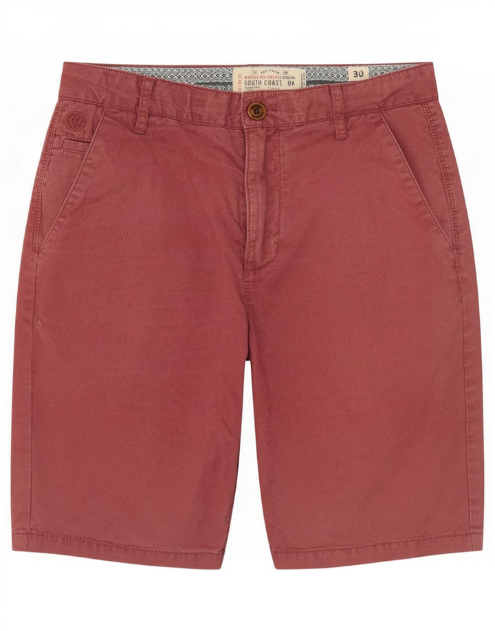 Pantaloni scurți chino pentru bărbați Fat Face W30 Medium Pink Spotted Bumbac