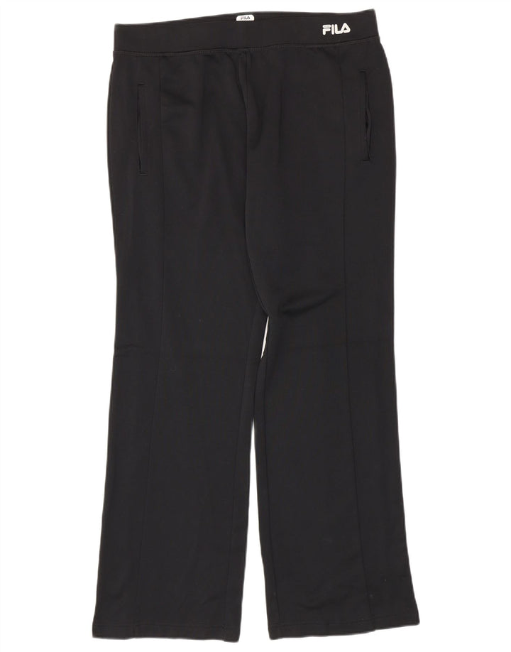 Pantaloni de trening Fila pentru femei UK 16 Poliester negru mare