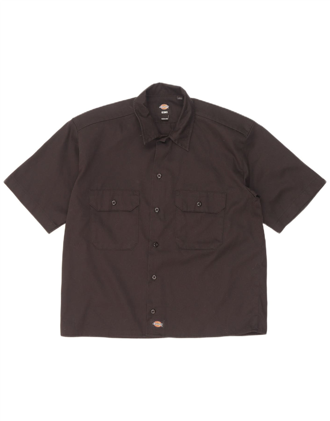 Cămașă cu mânecă scurtă Dickies pentru bărbați, poliester mediu negru