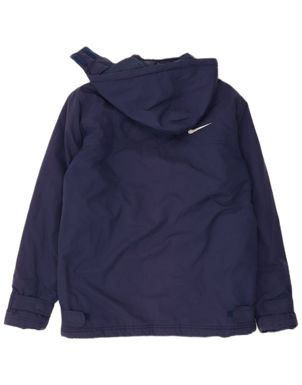Jachetă de vânt cu glugă Nike pentru băieți 13-14 ani XL bleumarin Poliester