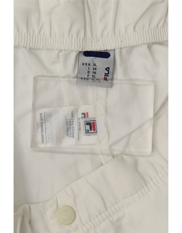 Pantaloni de trening Fila Capri pentru bărbați IT 56 XL Poliester alb