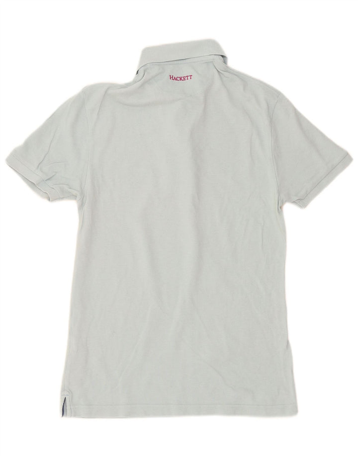 Tricou polo pentru bărbați Hackett Slim Fit Bumbac albastru mic