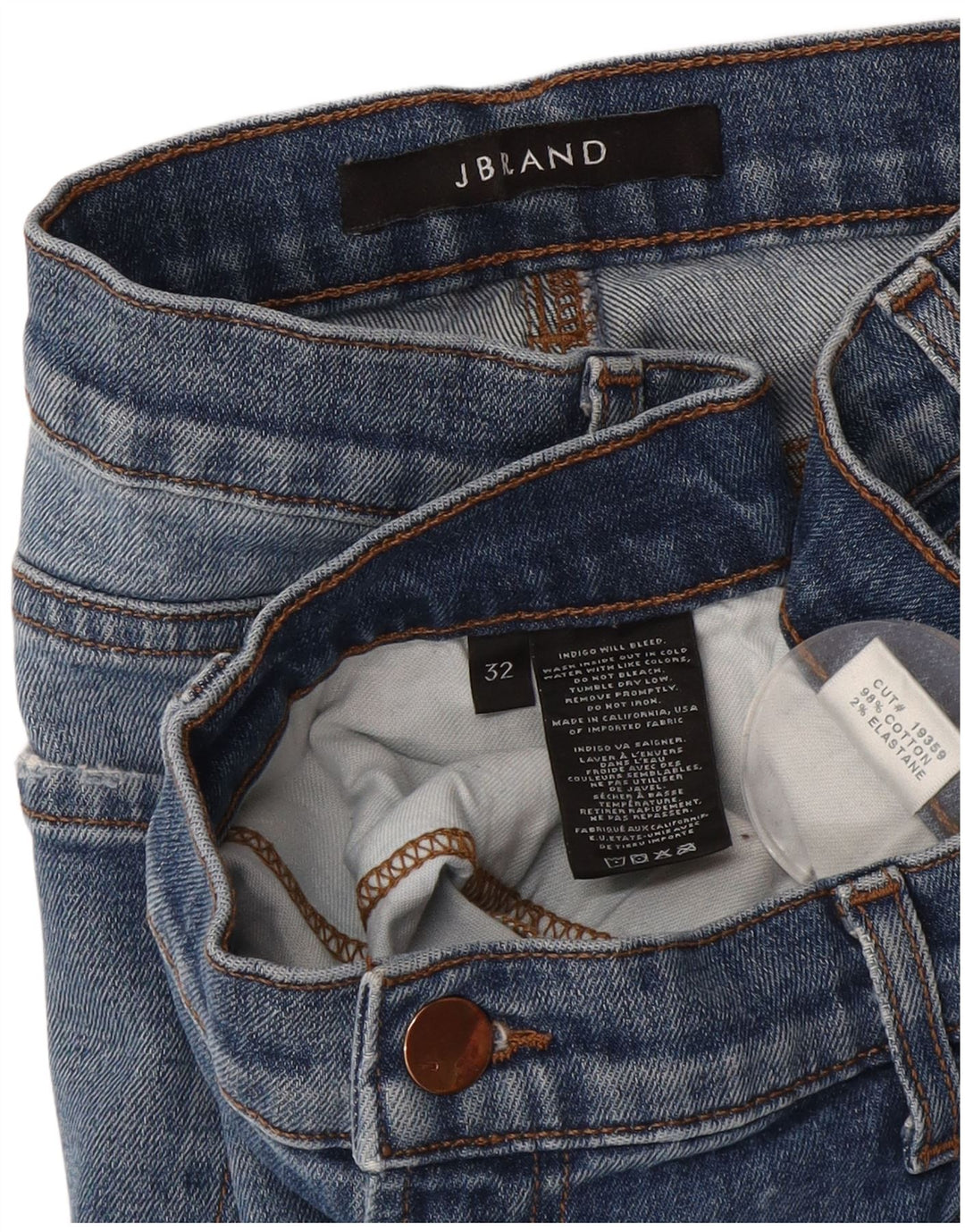 Blugi slim pentru femei J.Brand W32 L28 Bumbac albastru