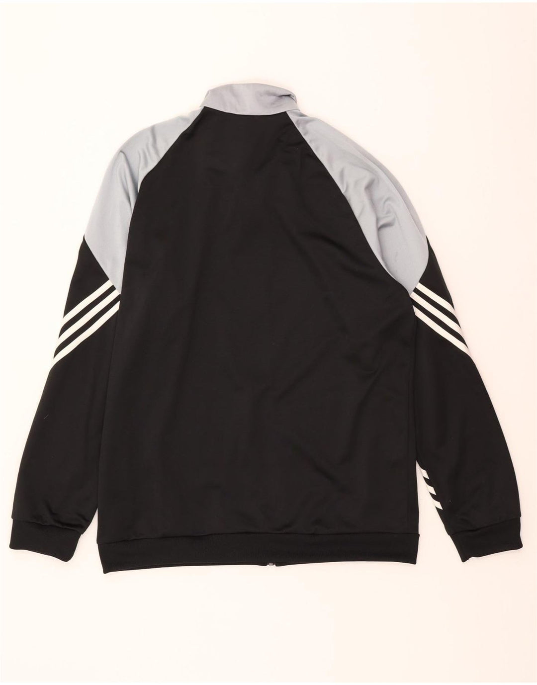 ADIDAS Mens Tracksuit Top Jacket Large Black Colourblock Polyester Vintage Adidas and Second-Hand Adidas from Messina Hembry 