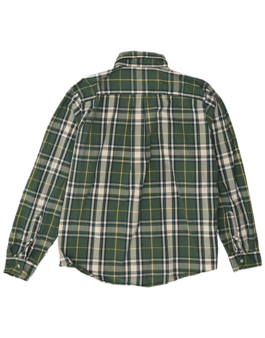 Cămașă pentru bărbați Eddie Bauer Classic Fit, bumbac cu carouri verzi mari