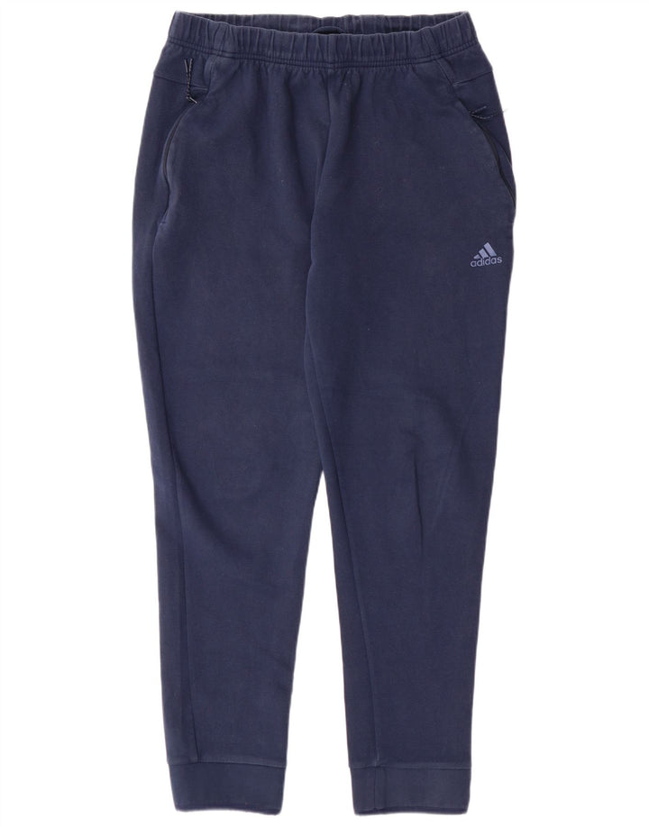 Pantaloni de trening pentru bărbați ADIDAS Pantaloni de jogging mari Bumbac bleumarin