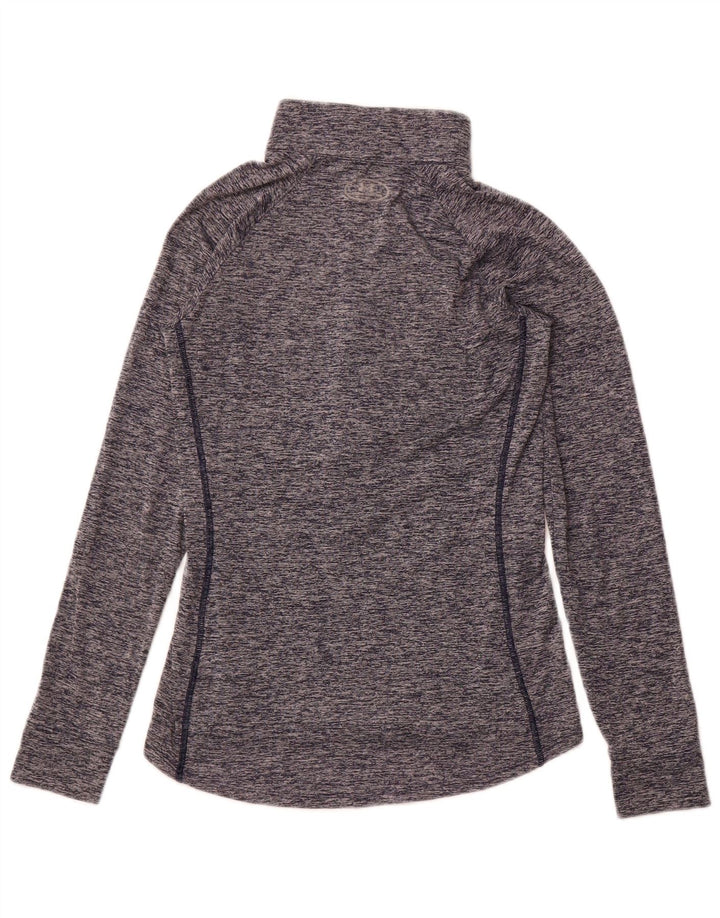 Top de trening UNDER ARMOUR pentru femei Heat Gear Pullover UK 10 Small Bleumarin