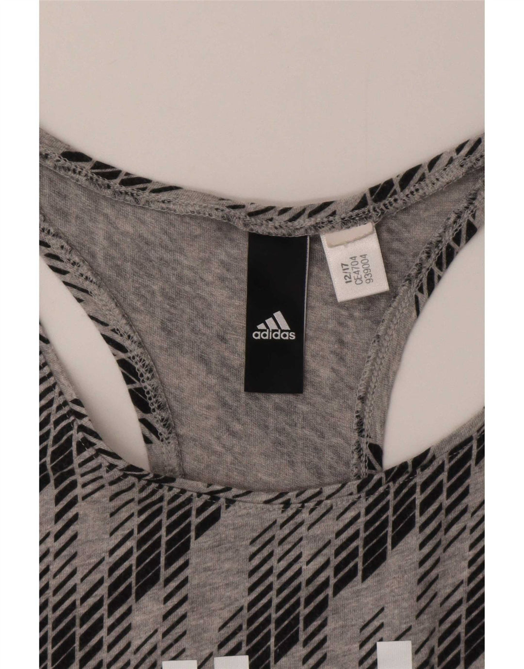 Vesta grafică pentru femei Adidas UK 12 Medium Gri Geometric