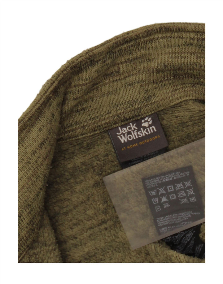 JACK WOLFSKIN Trening pentru bărbați Jachetă de top din poliester colorat kaki mic
