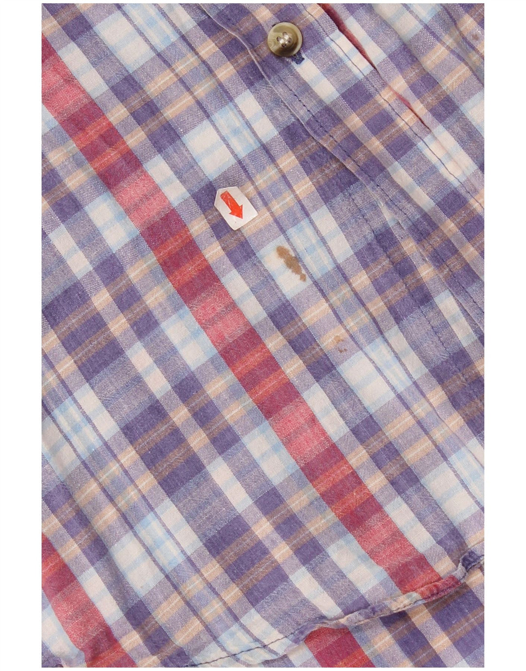 Cămașă cu mânecă scurtă pentru bărbați Fila, bumbac cu carouri multicolore medii