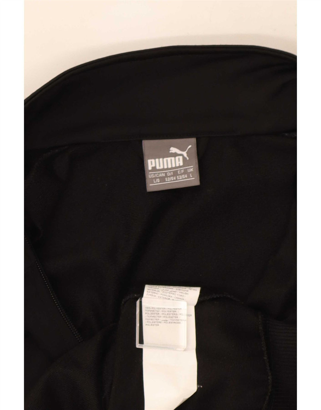 Jachetă de top pentru trening cu grafică Puma pentru bărbați, mare, negru, poliester