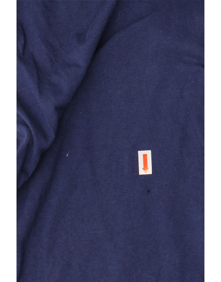 Tricou pentru bărbați ADIDAS Top mediu din bumbac bleumarin