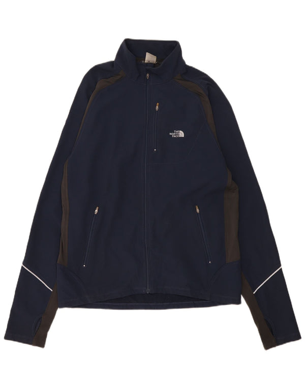 The North Face Mens Tracksuit Top Jacket Medium Navy Blue Colourblock