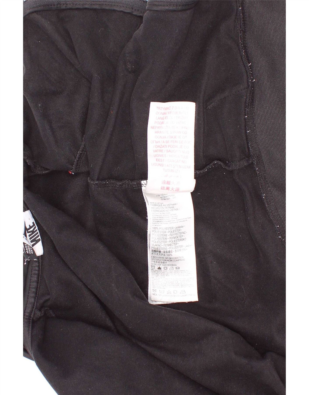 Jachetă de top pentru trening grafic Nike pentru băieți 6-7 ani, mare, negru, colorblock