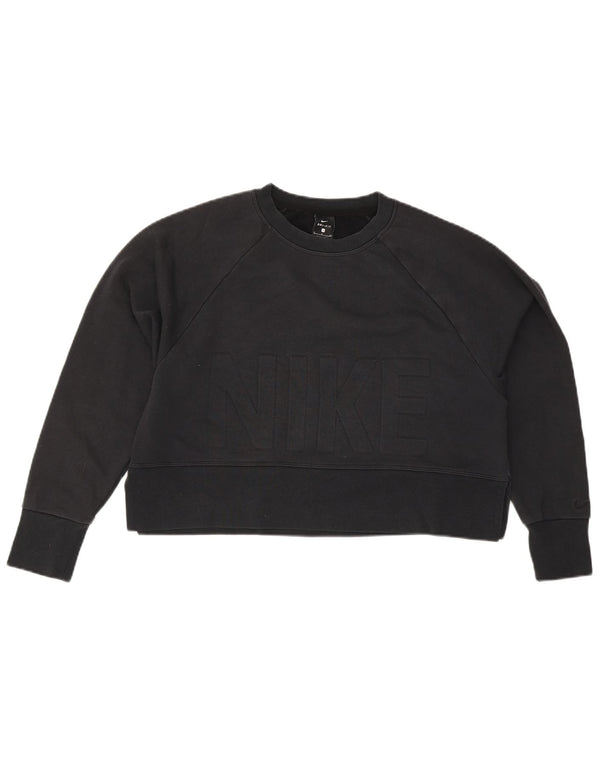 Pulover pentru femei Nike Oversized Crop Graphic Pulover UK 10 Mic Negru