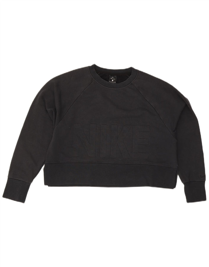 Pulover pentru femei Nike Oversized Crop Graphic Pulover UK 10 Mic Negru