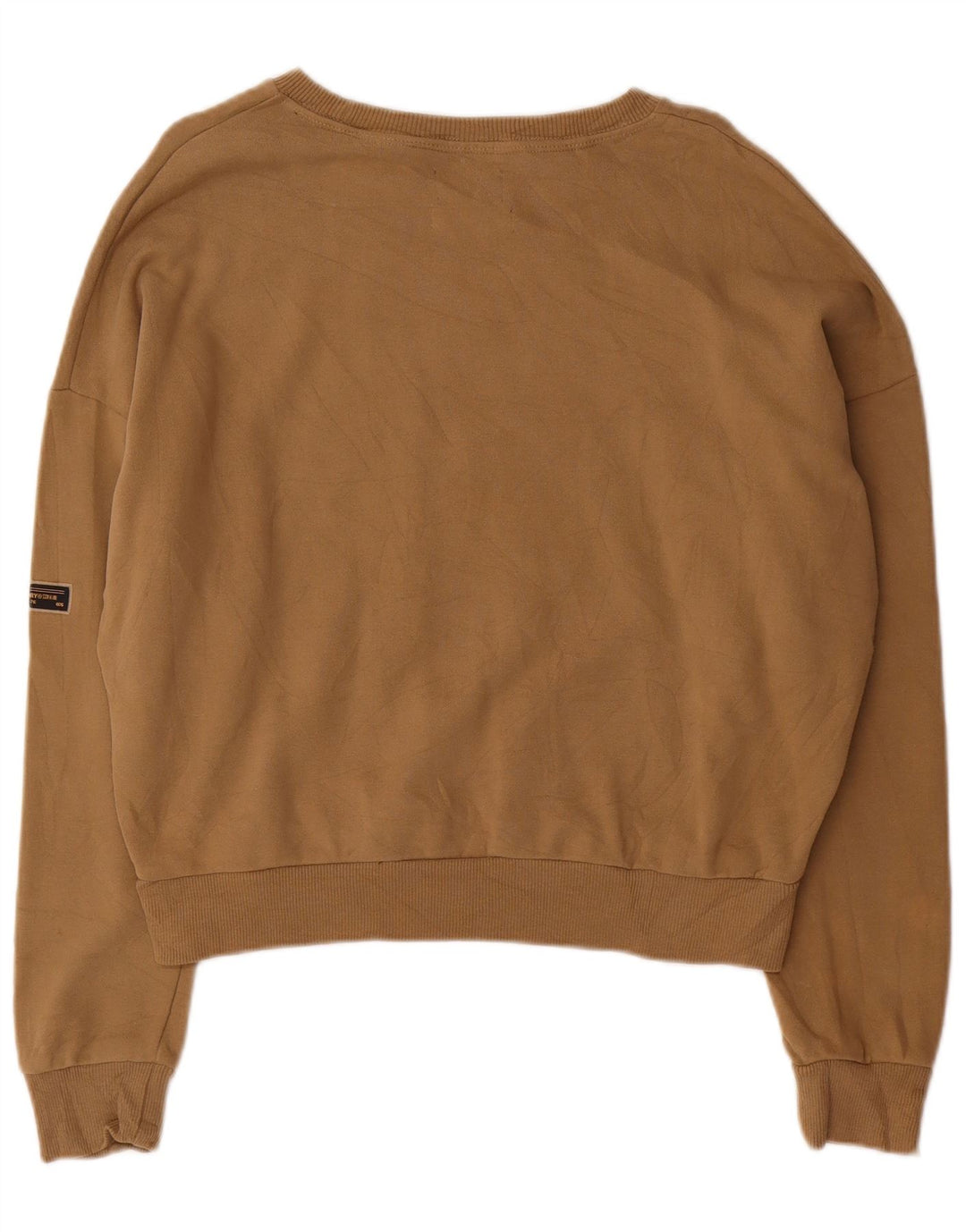 SUPERDRY Pulover supradimensionat cu grafic pentru femei UK 12 Maro mediu