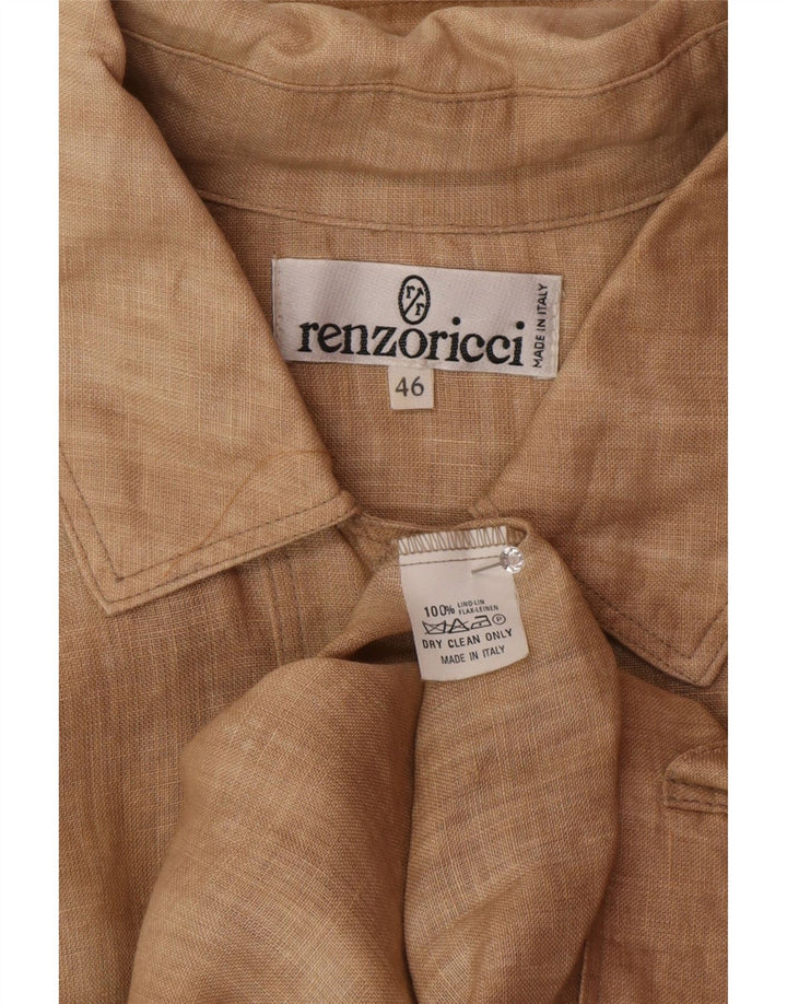 Jachetă bomber supradimensionată pentru femei vintage IT 46 mare, bej, in