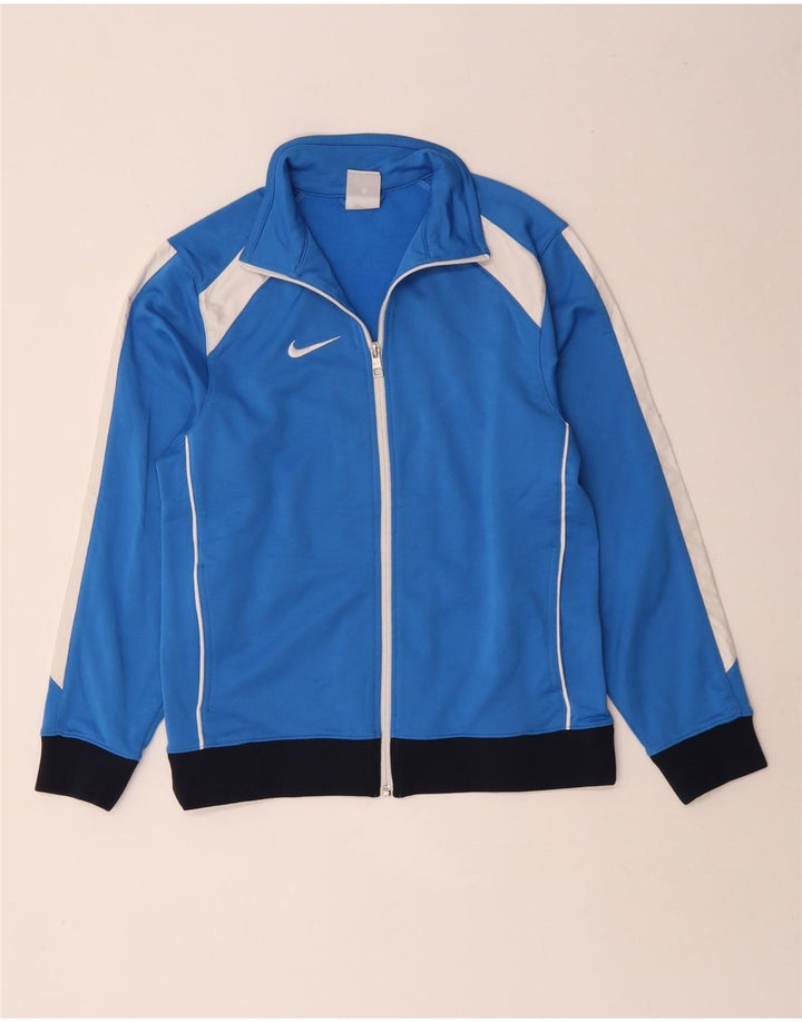 Jachetă de trening pentru băieți Nike 12-13 ani, mare, albastru, poliester color bloc