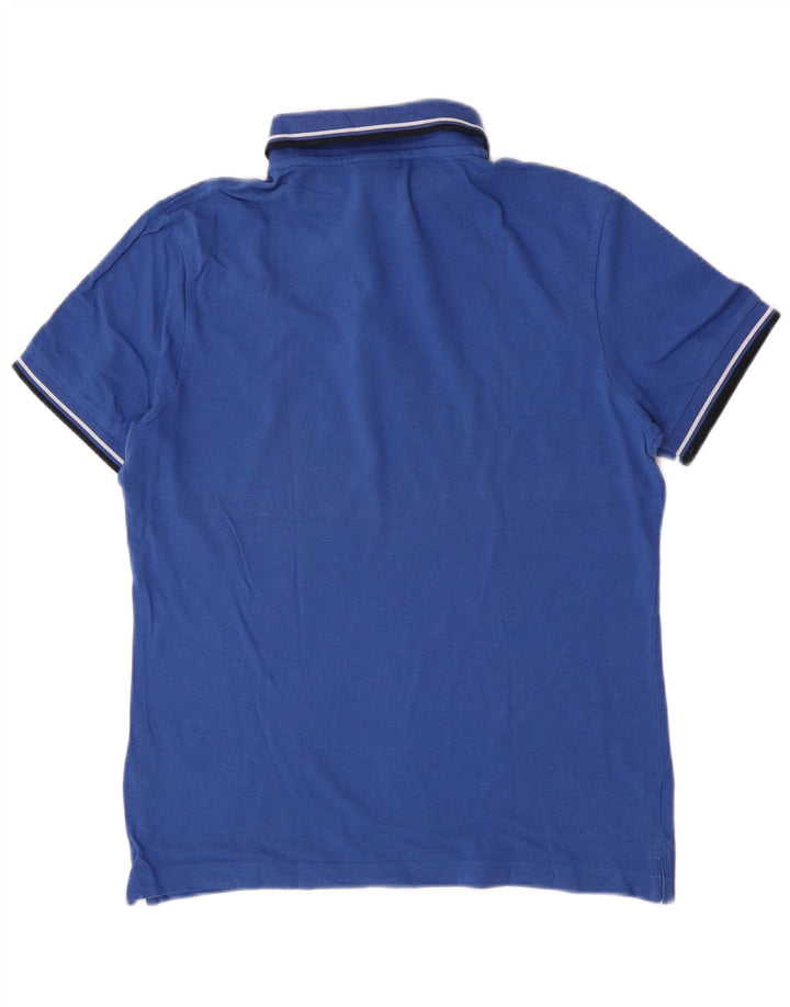 Tricou polo pentru bărbați Diadora, bumbac albastru mediu