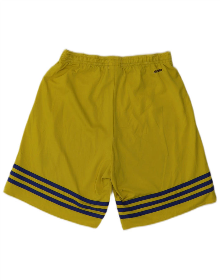 Pantaloni scurți sport Climalite ADIDAS pentru bărbați, poliester galben mic