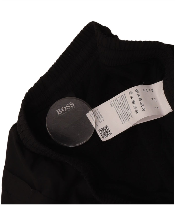 Pantaloni scurți de înot Hugo Boss pentru bărbați, poliester mediu negru