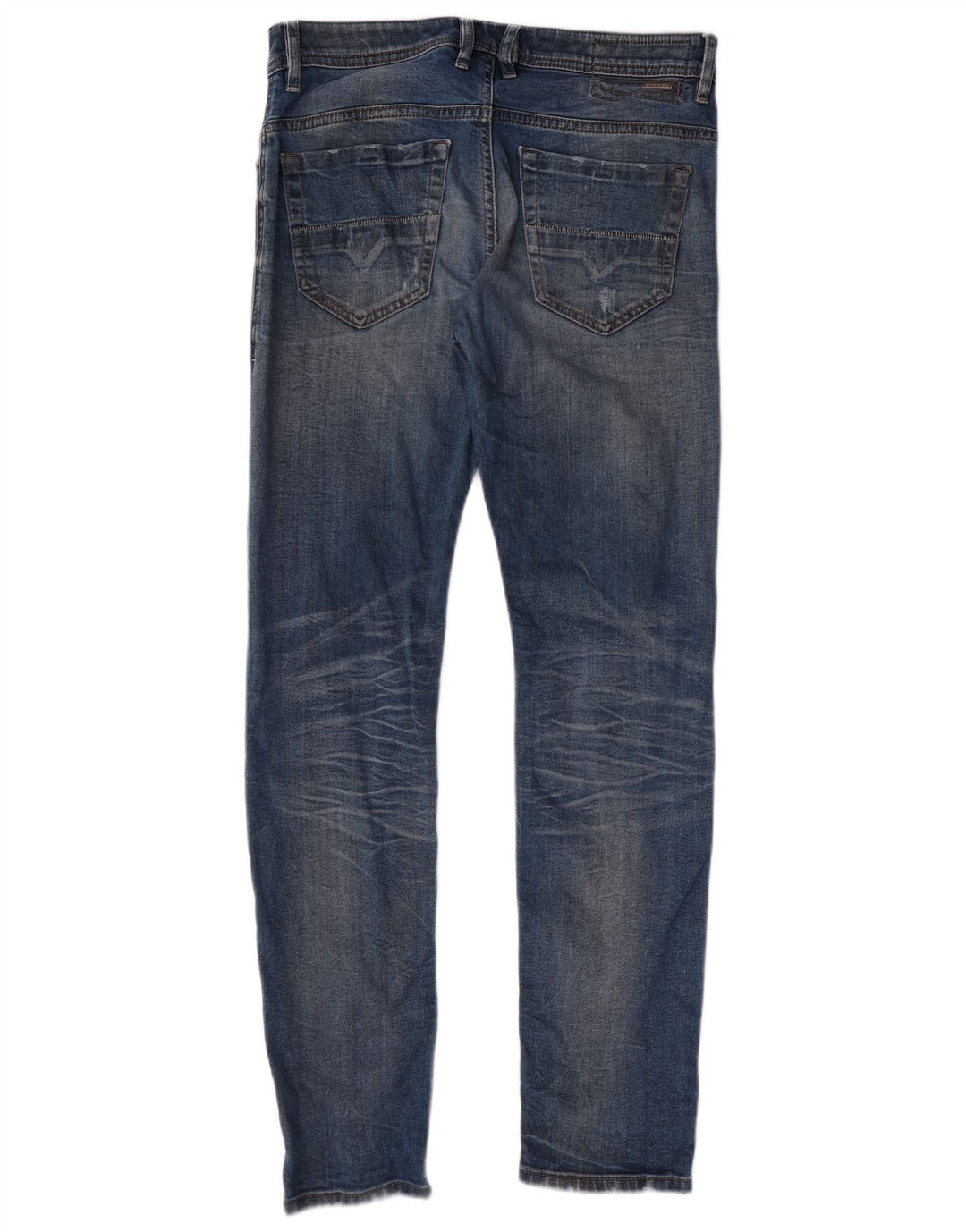 Jeans slim skinny Thommer Distressed pentru bărbați Diesel L31 L32 Bumbac albastru