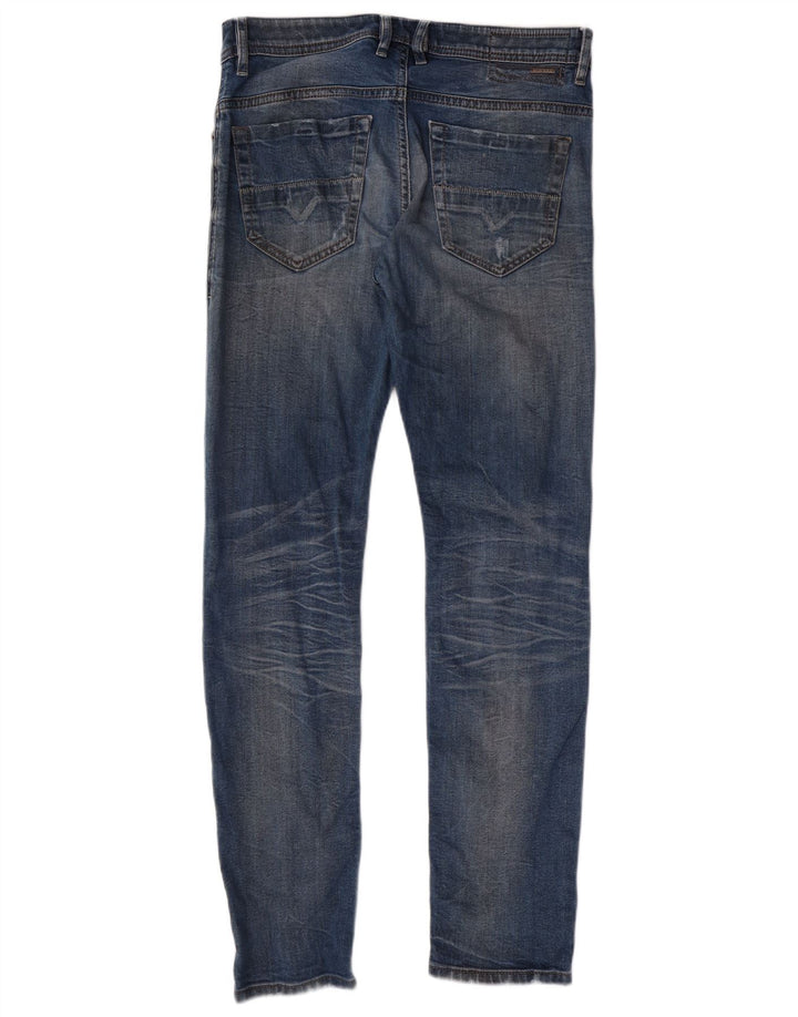 Jeans slim skinny Thommer Distressed pentru bărbați Diesel L31 L32 Bumbac albastru