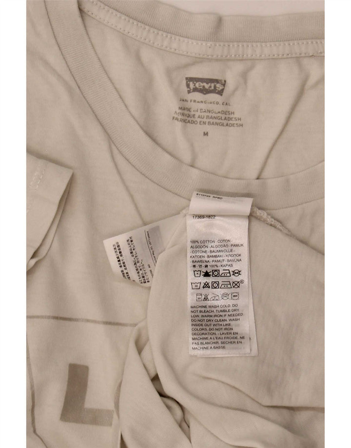 Tricou grafic Levi's pentru femei Top UK 14 Medium White Bumbac