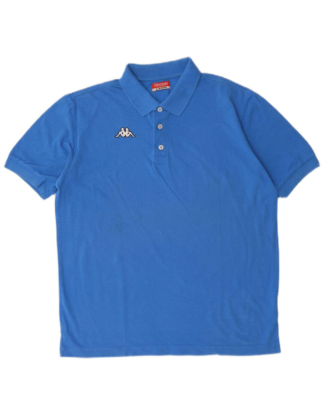 KAPPA Mens Polo Shirt Large Blue Cotton