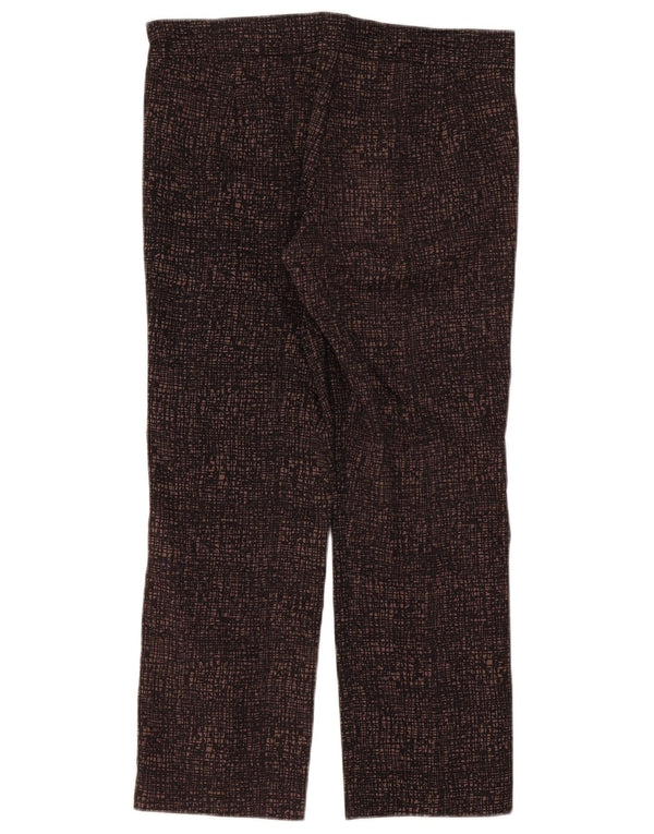 French Connection Pantaloni tăiați pentru femei UK 10 Small W32 L26 Brown Flecked