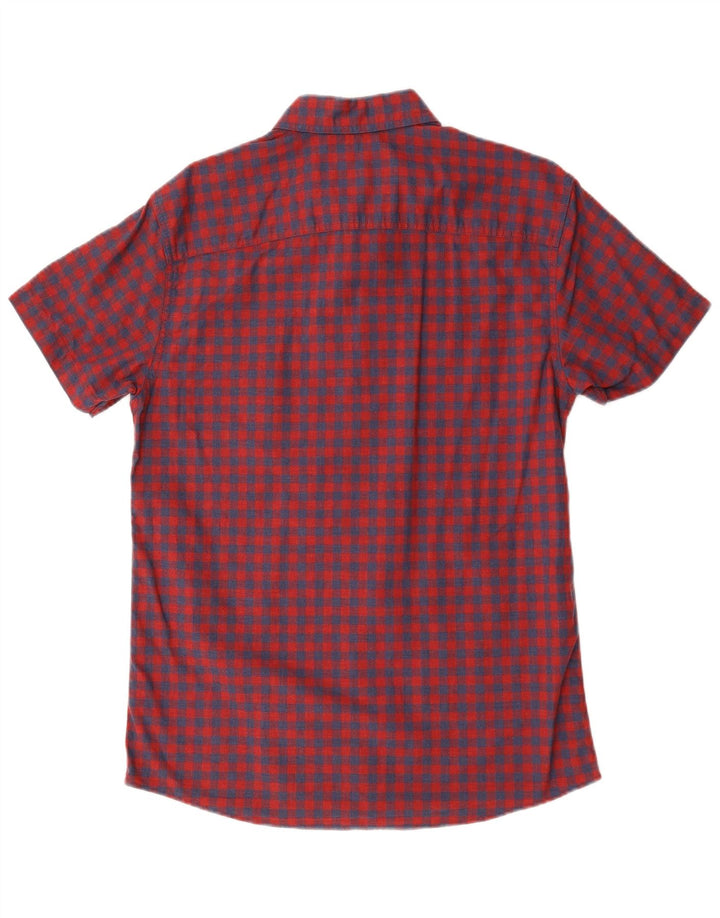 Cămașă Jack & Jones pentru bărbați cu mânecă scurtă, mare, roșu, din bumbac