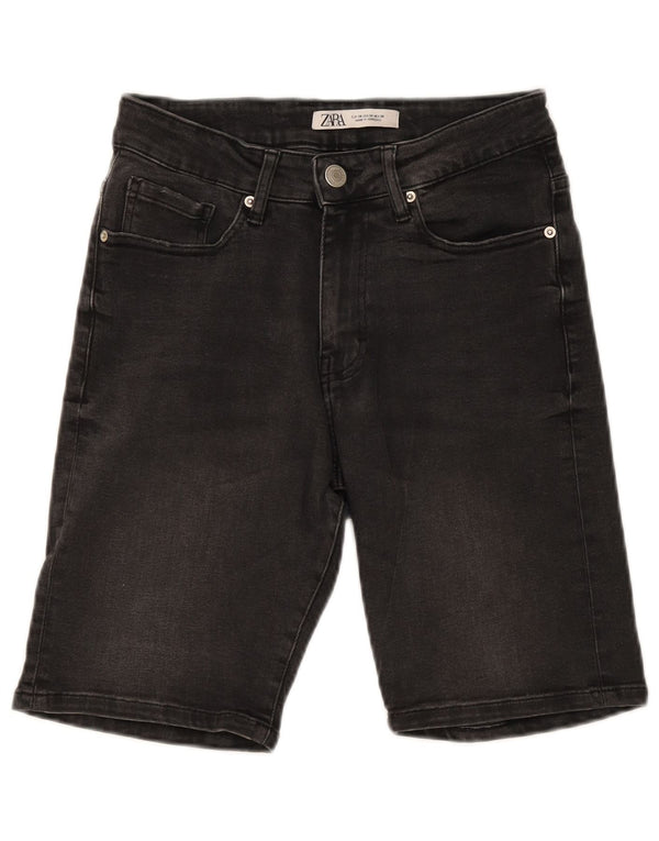 Pantaloni scurți din denim pentru bărbați ZARA EU 38 Small W30 Gri