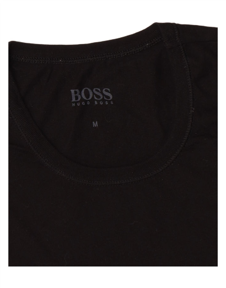 Tricou pentru bărbați Hugo Boss Top Mediu Negru