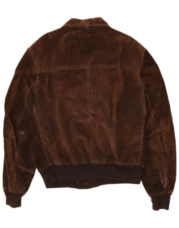 Jachetă bomber din piele intoarsa pentru barbati Bignami IT 54 2XL maro