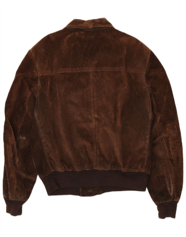Jachetă bomber din piele intoarsa pentru barbati Bignami IT 54 2XL maro